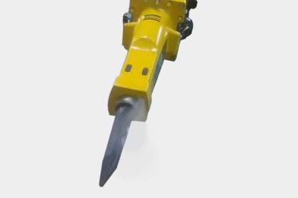 Brokk Options Waterspray Pulvérise de l'eau pendant que le brise-roche est activé